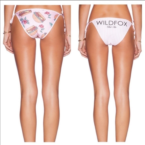 NWT Wildfox Hamburger/Club Stripe Bikini Bottom - Picture 12 of 13